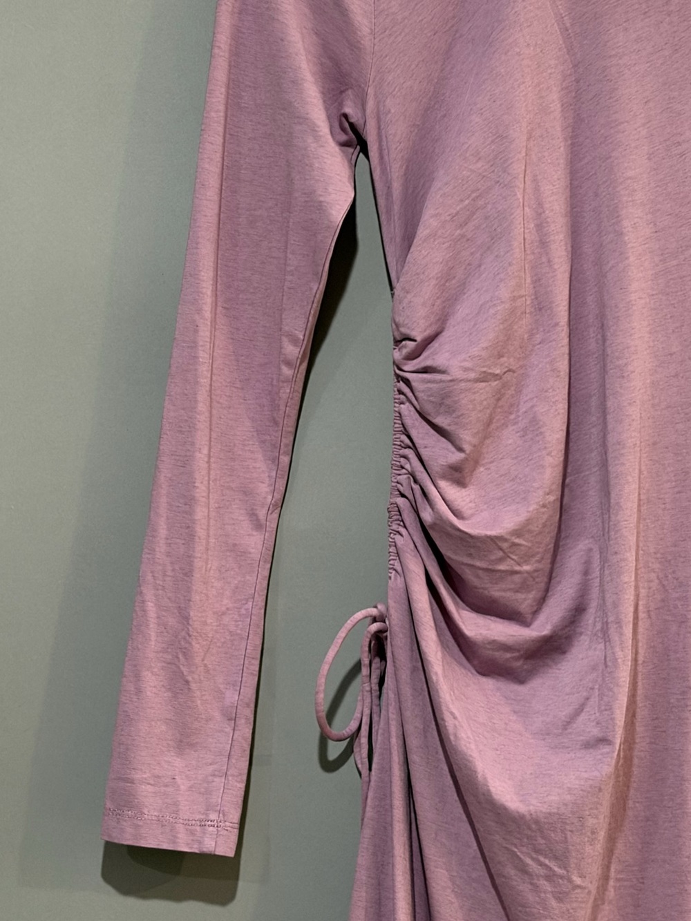 Anthropologie DAILY PRACTICE Pink Ruched Long Sleeve Maxi Dress Size S - Picture 10 of 13